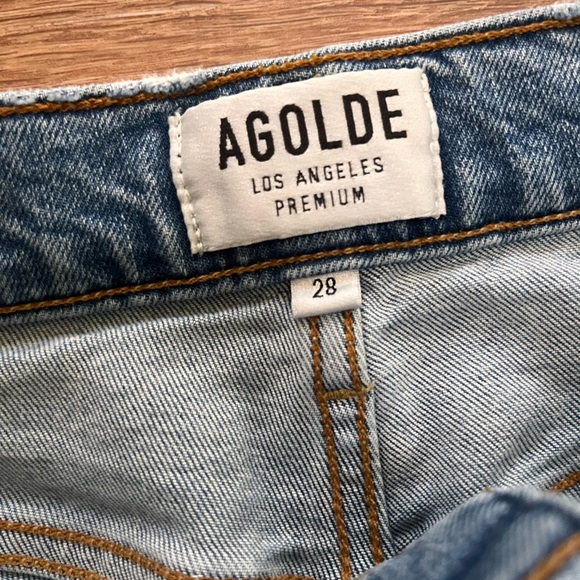 Agolde cropped distressed jeans, size 28 - Picture 4 of 5